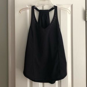 Lululemon Black Cool Run Tank with Side Slit EUC